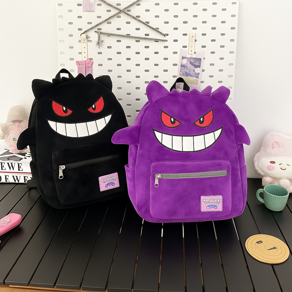 💜👻Gengar Plush Backpack.