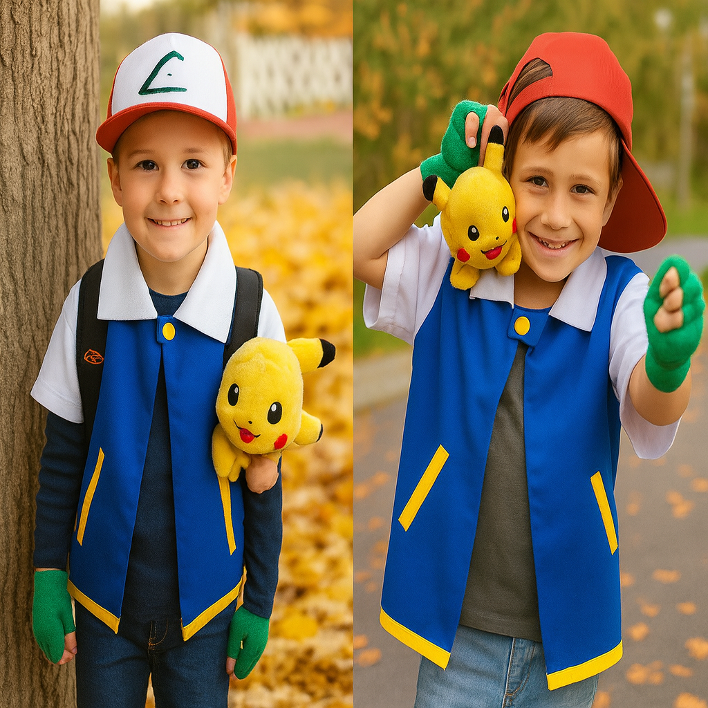 Ash Ketchum Kids Trainer Set HALLOWEEN