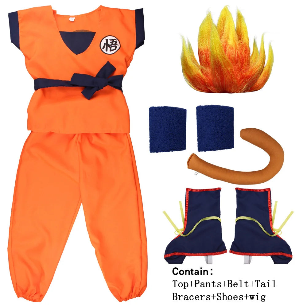 Adult Children's Anime Holiday set Son Goku HALLOWEEN