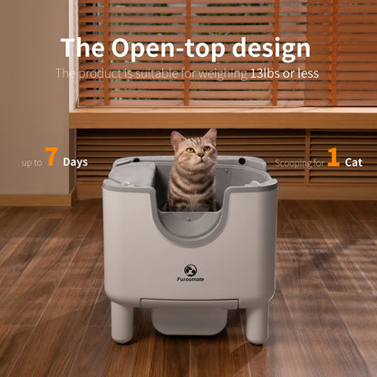 Automatic Cat Litter Box with Odor Control.
