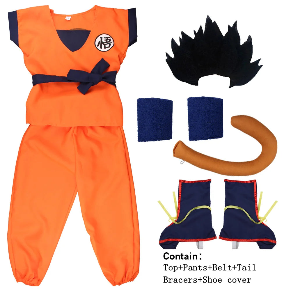 Adult Children's Anime Holiday set Son Goku HALLOWEEN